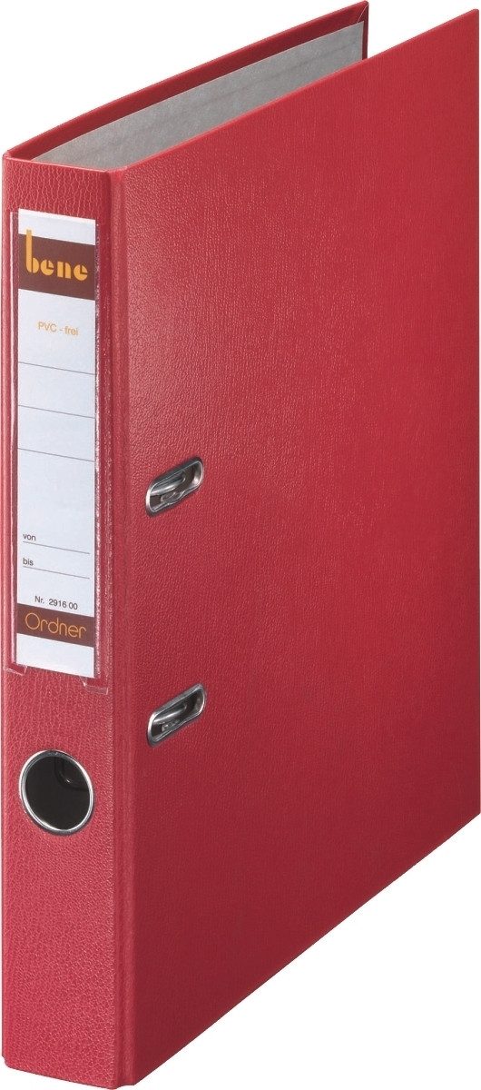 Aktenordner Ordner A4 Kunststoff 45mm rot