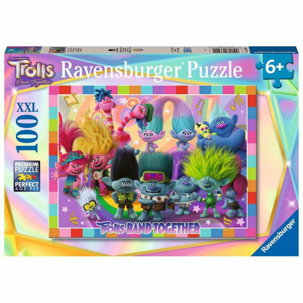 Ravensburger Puzzle Trolls 3 100 Teile XXL, 100 Puzzleteile