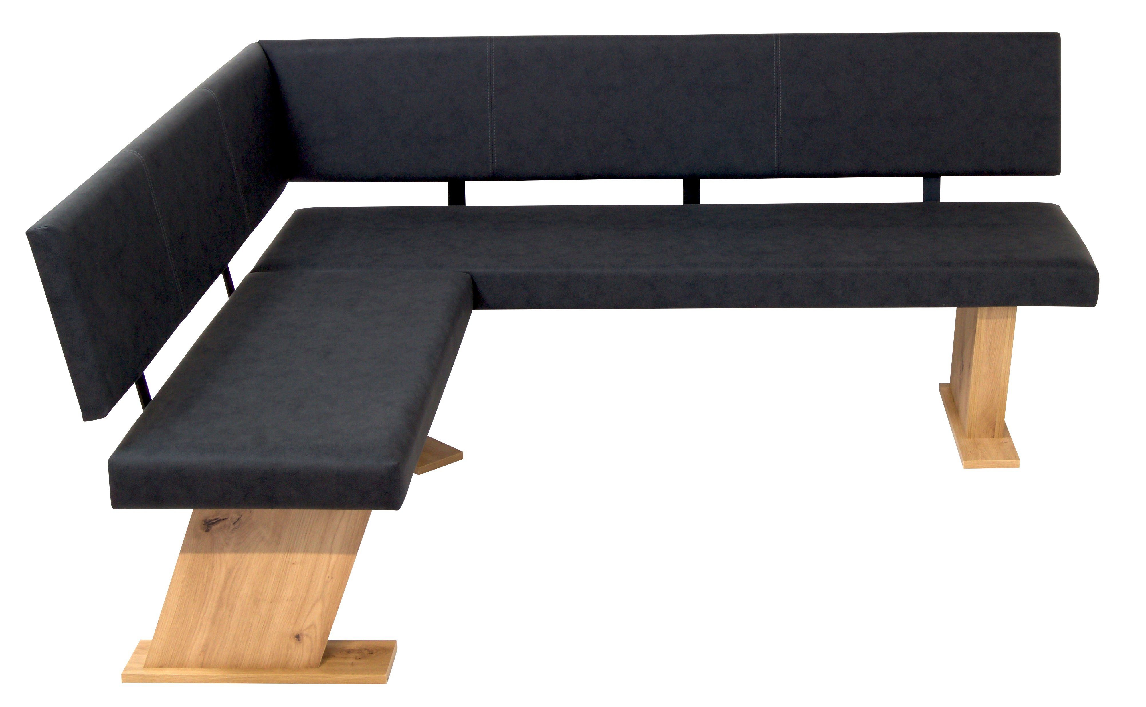 Stolebaenk Eckbankgruppe Verona Artisan Rechts VEVETI, (Eckbankgruppe, 1 x Eckbank, 1 x Tisch, 2 x Stuhl)