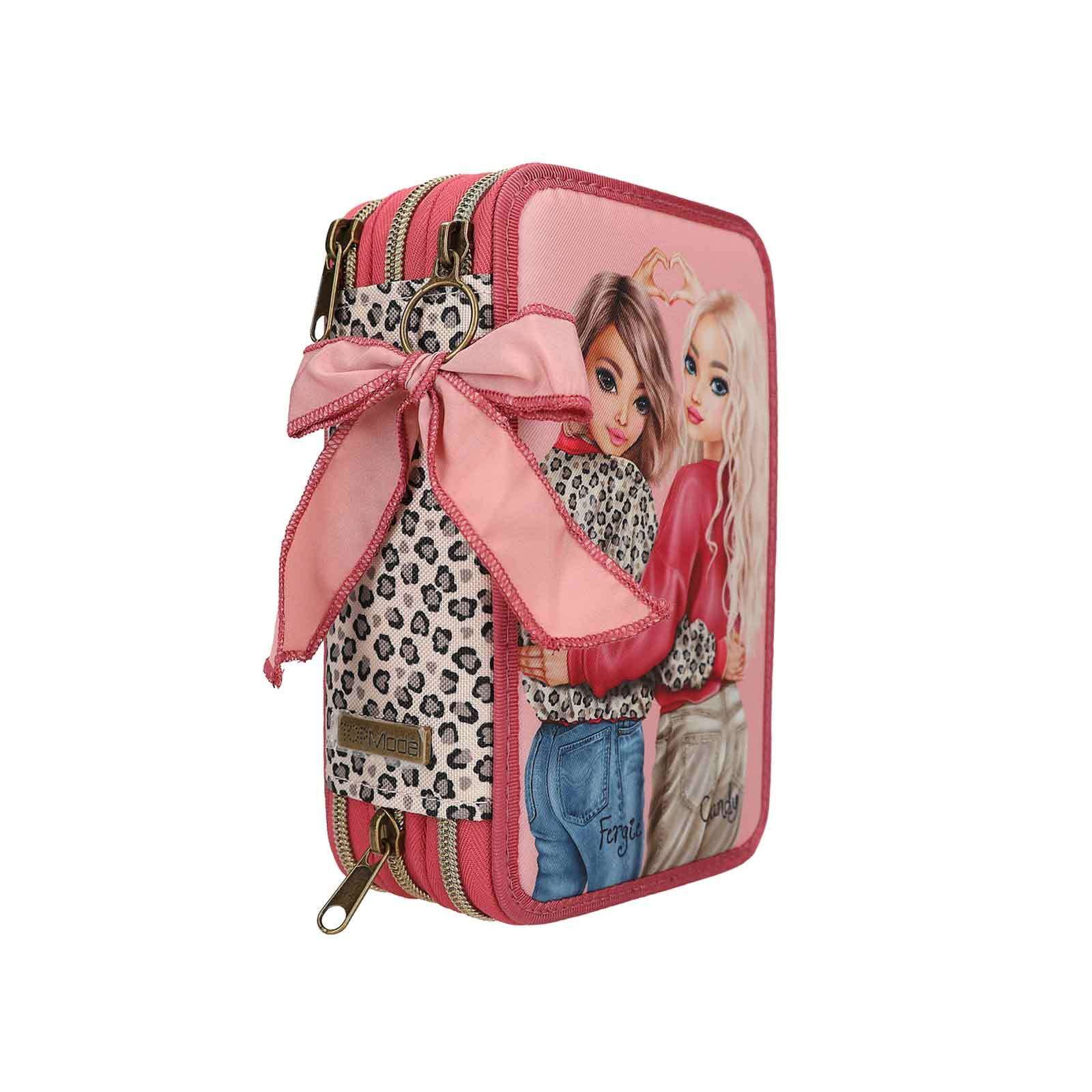 Depesche Federmäppchen TOPModel 3-Fach Federtasche LEOHEART, (1-tlg)