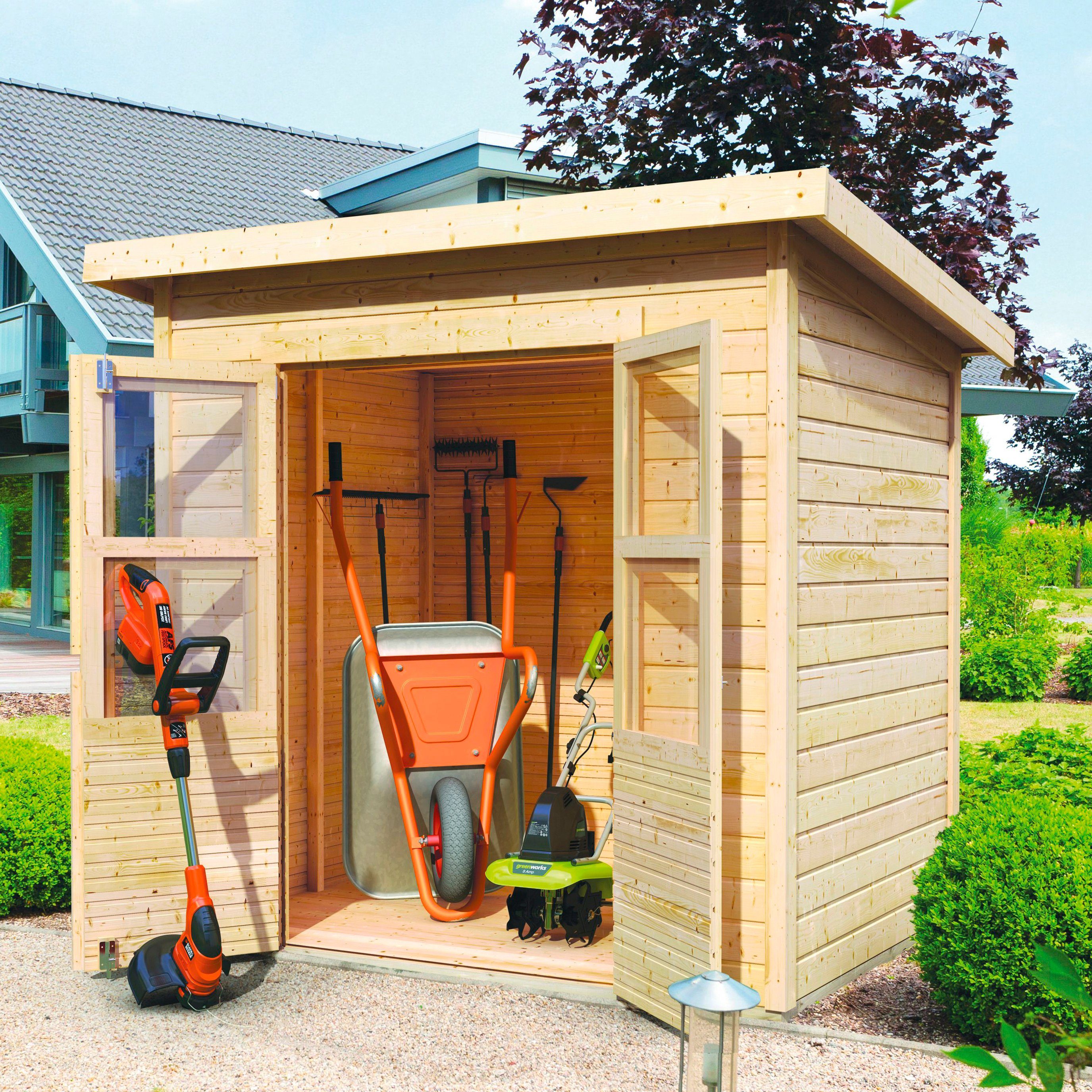 Karibu Gartenhaus Baggersee 2, BxT: 240x175 cm