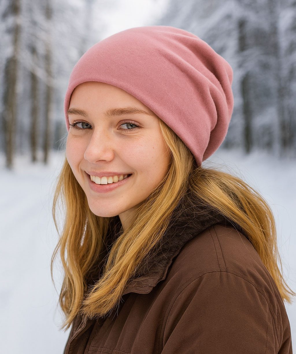 style3 Beanie Warme Herbst Mütze Damen Herren Haube Winter Laufen Sport Rad Chemo