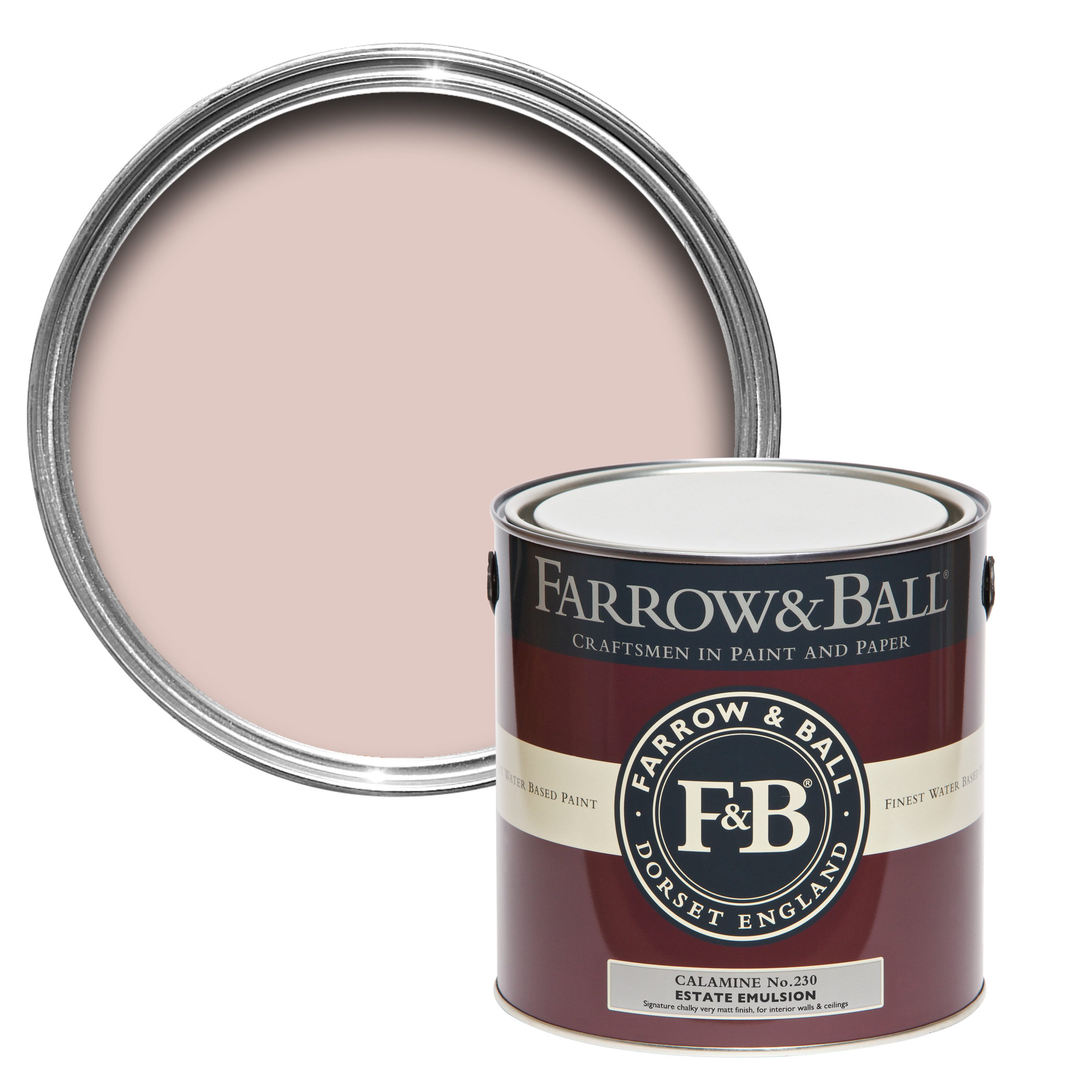 Wandfarbe Farrow and Ball - Calamine 230