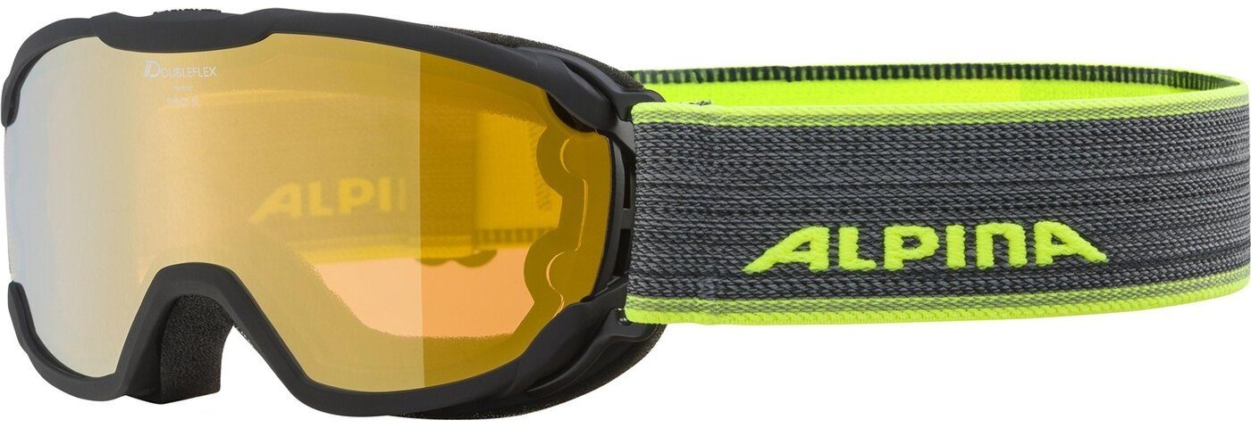 Alpina Sports Skibrille PHEOS JR. Q-LITE BLACK-NEON MATT