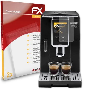 atFoliX Schutzfolie für DeLonghi Dinamica Plus ECAM370.85.B, (2 Folien), Entspiegelnd und stoßdämpfend