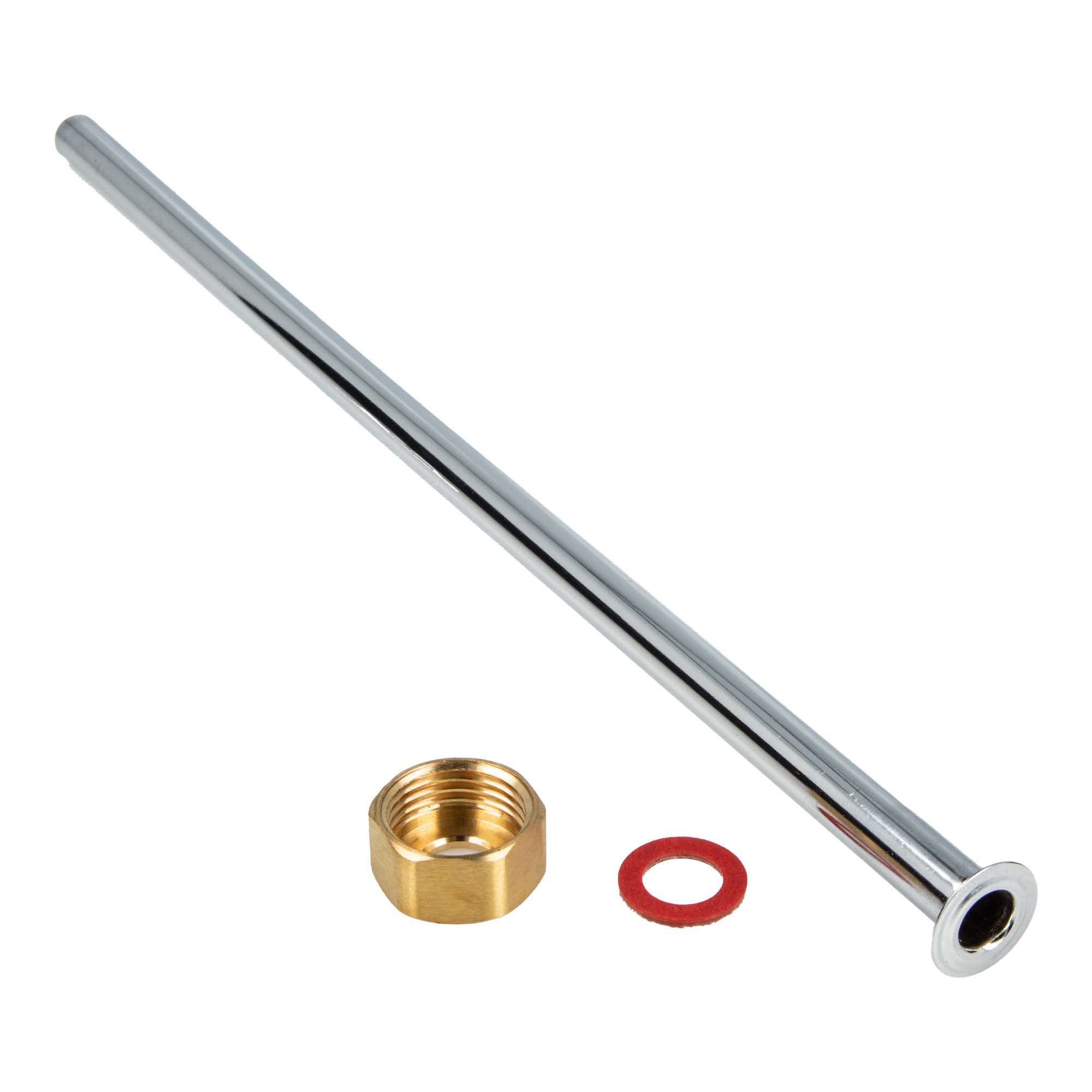 Kupferrohr Kupferrohr, weich, Ø 10 mm, m. 1/2 Zoll Bördelrand und Anschlussmutter