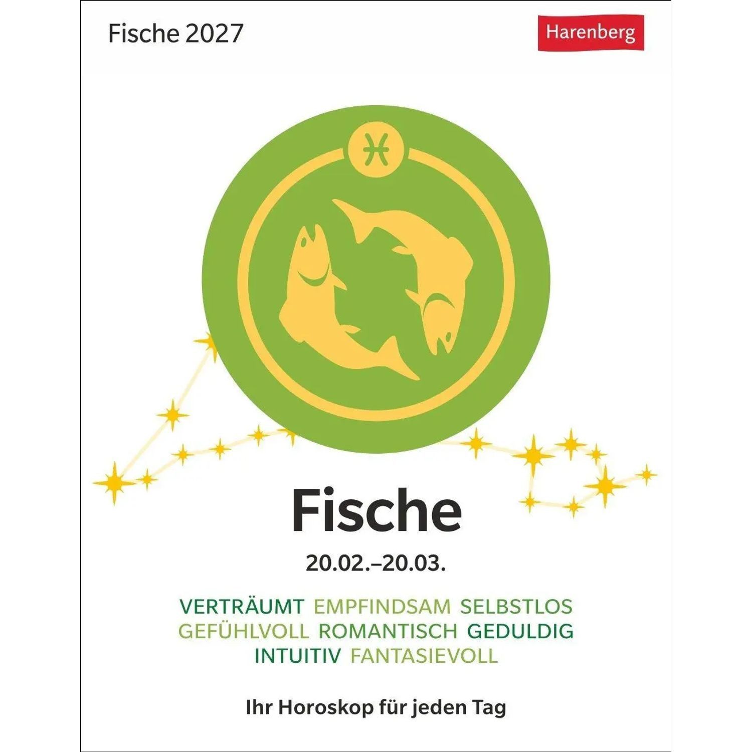 Harenberg Kalender Verlag Abreißkalender Fische Sternzeichenkalender 2027 - Tagesabreißkalender - Ihr...
