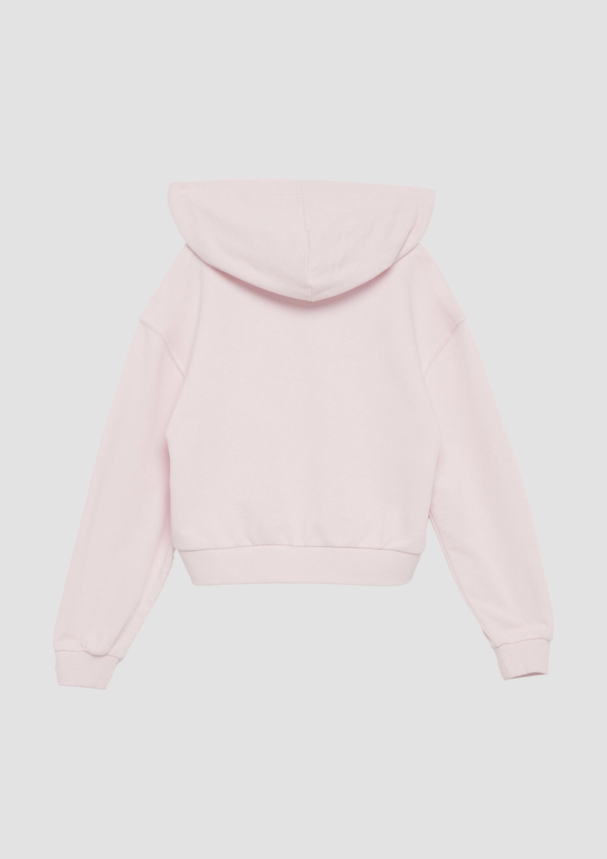 s.Oliver Sweatshirt Sweatshirt Oversized Kapuzen-Sweatshirt mit Front-Print