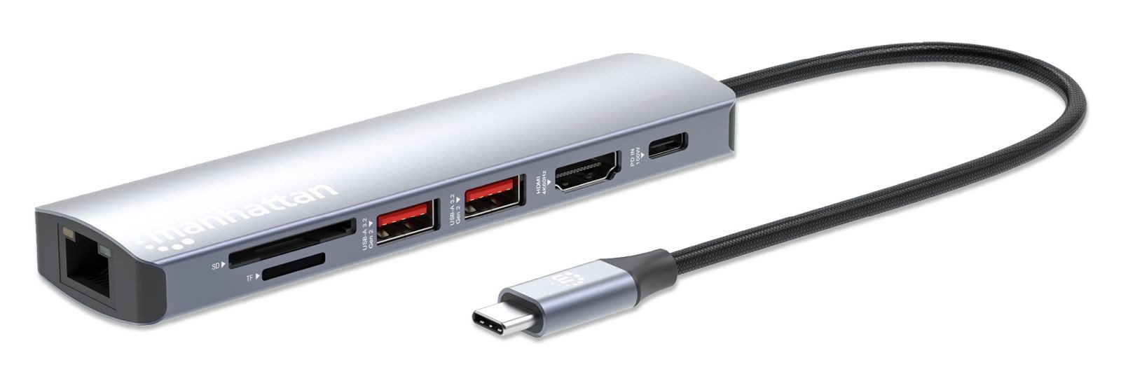 MANHATTAN Laptop-Dockingstation 153966 laptop-dockingstation & portreplikator Kabelgebunden USB 3.2...