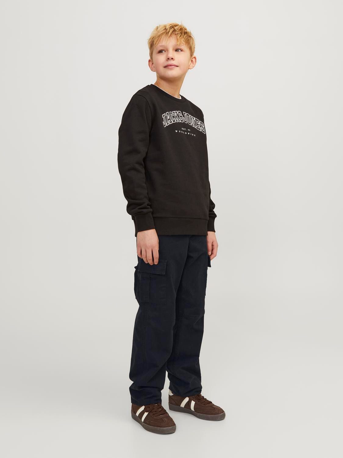 Jack & Jones Junior Cargohose JPSTKANE praktisch, pflegeleicht, lässig unifarben, modisch, relaxed fit, Web