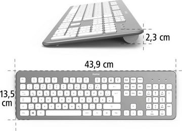 Hama Tastatur „KW-700“ Tastatur kabellos Tastatur