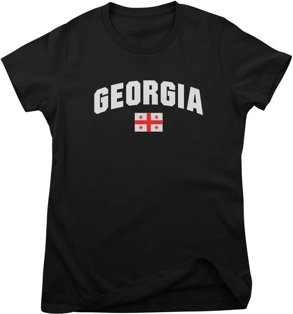 Flag Collection T-Shirt Georgia Flag Girly Tee