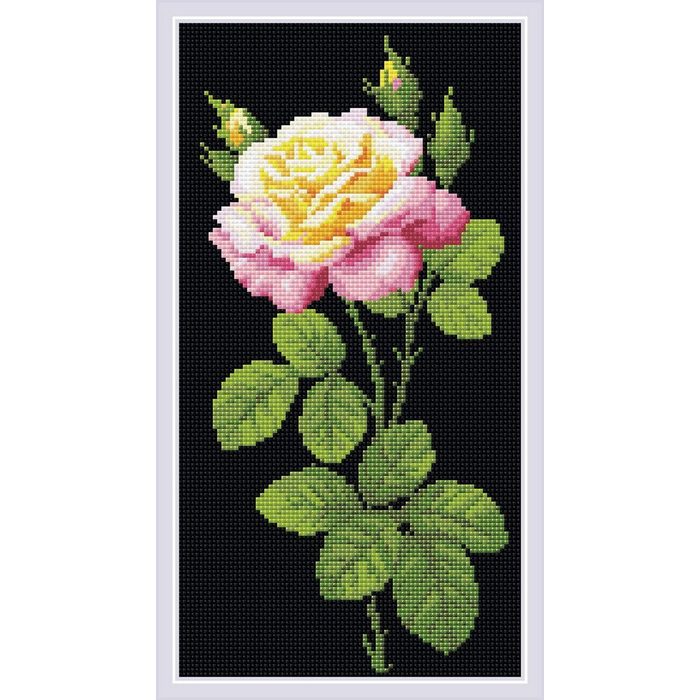 Riolis Kreativset Riolis Diamanten Malerei "Wonderful Rose" 20x38cm (embroidery kit)