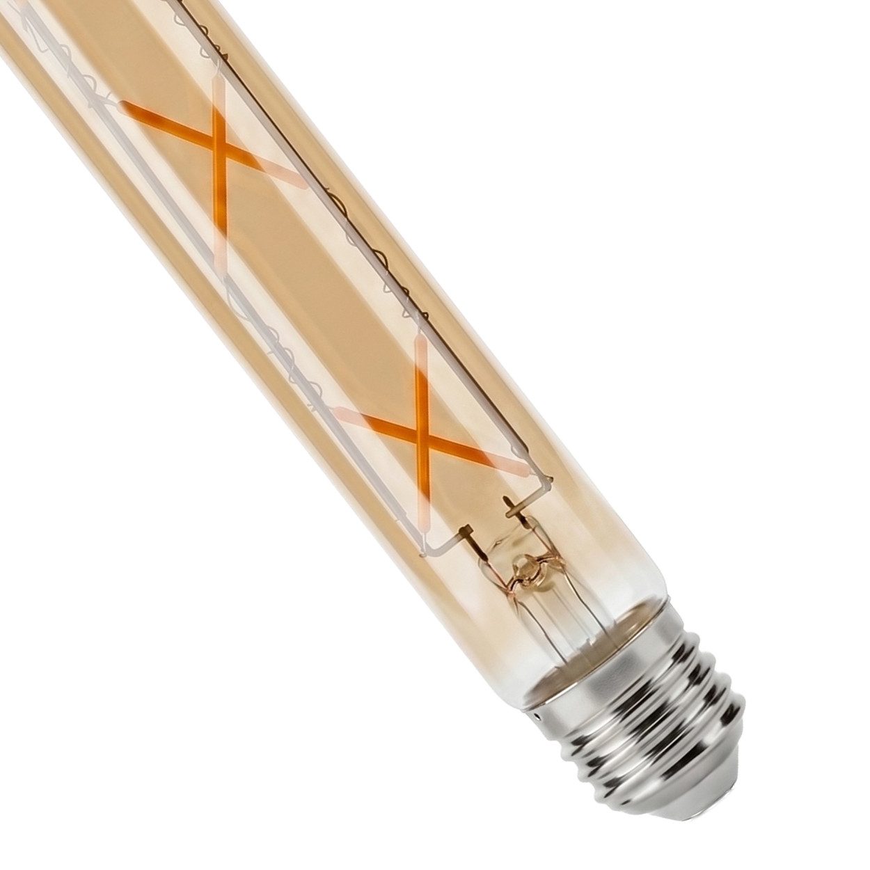 hofstein LED-Leuchtmittel 2er Set Glühbirne Extra Warmweiß dimmbar 5 Watt, 2200 Kelvin, 450 Lumen, Röhre Vintage, Filament, Amber – Bild 4 von 5