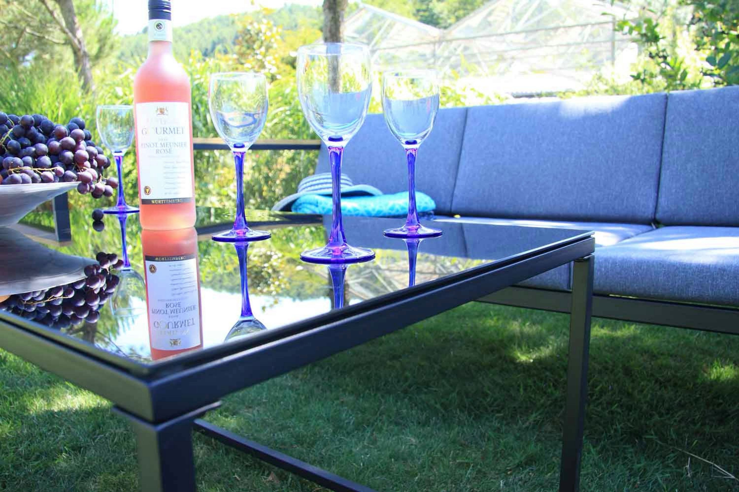 acamp Gartenlounge-Set 5-teilige Sitzgruppe Space mit Tisch & Ecktisch, (Gartenmöbel Set), Gartensofa, Möbelset, Lounge-Set mit Tisch