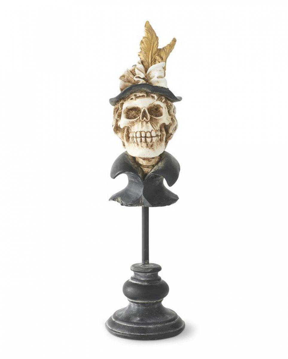 Horror-Shop Dekofigur Viktorianische Mrs. Skelett Büste 38cm