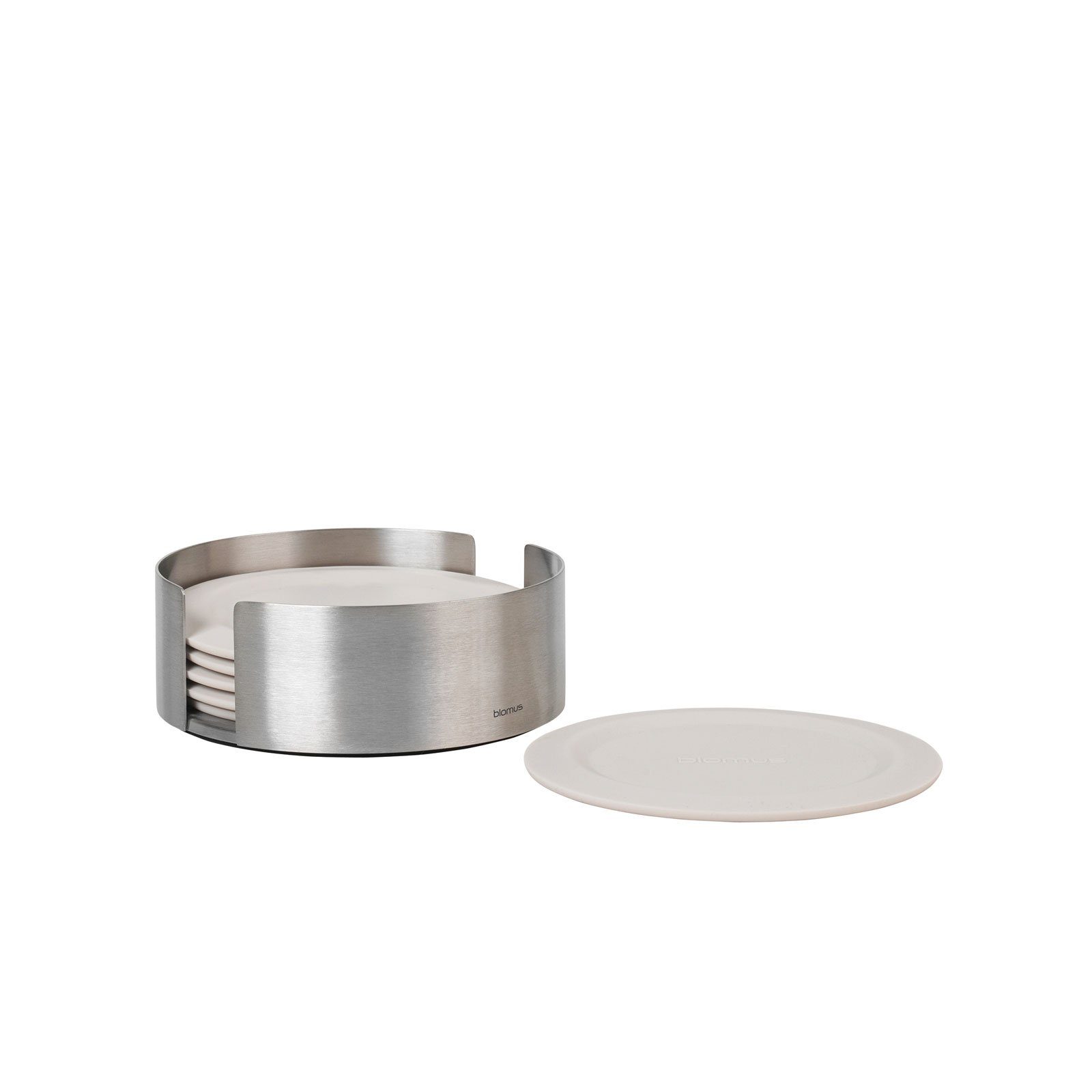 blomus Glasuntersetzer, blomus LARETO Silikon Untersetzer Moonbeam