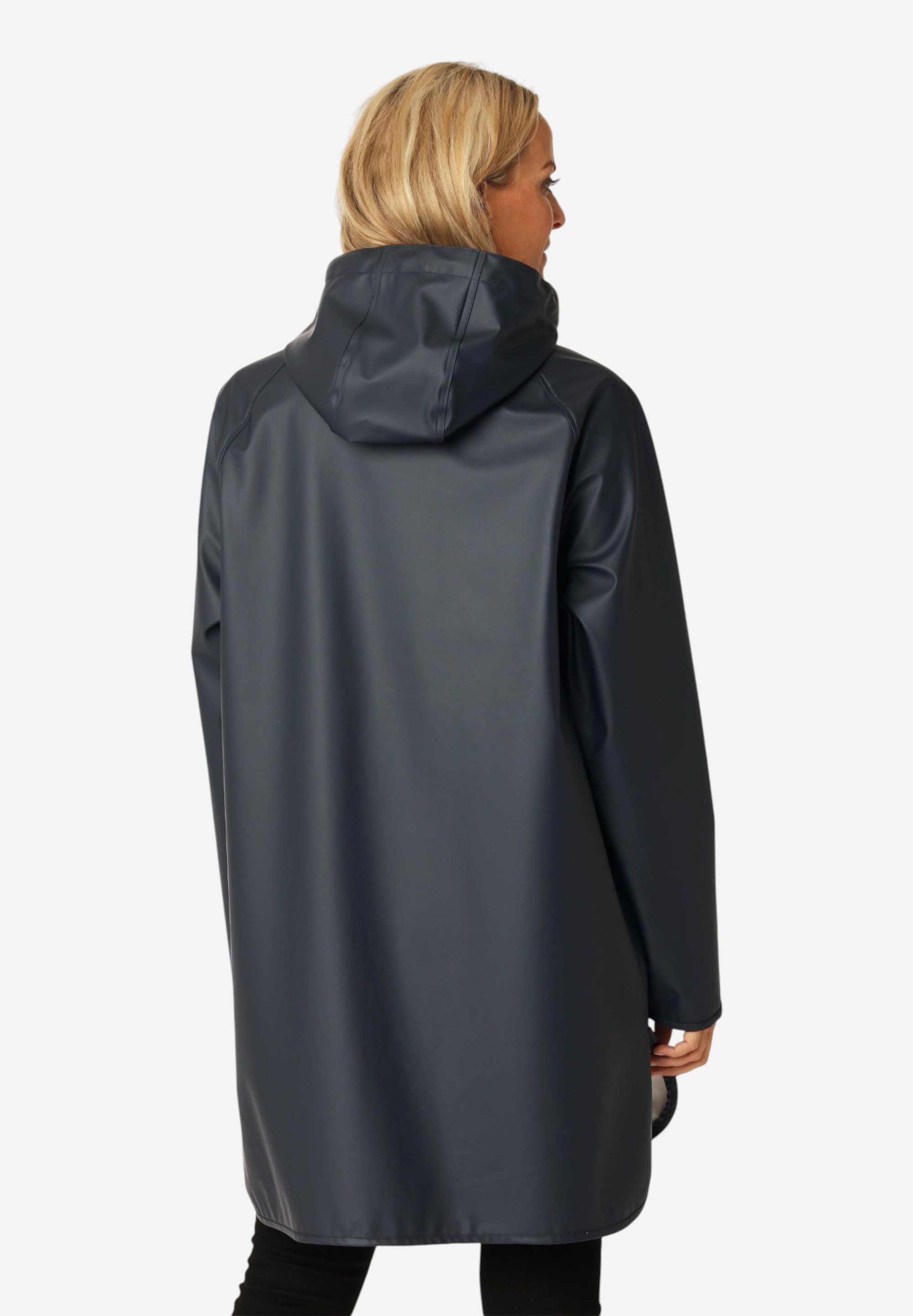 Ilse Jacobsen Regenjacke RAIN151 Regenmantel, gerade Form, PU-Material, abnehmbare Kapuze, wasserdicht – Bild 5 von 5