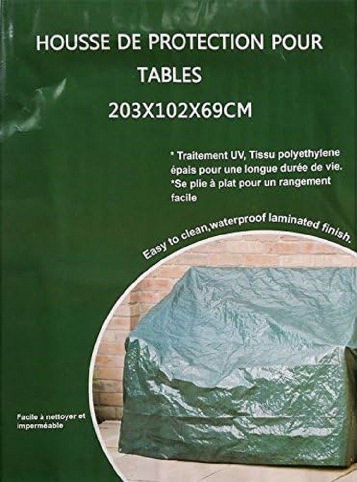 Gartenmöbel-Schutzhülle Schutzhülle für Tisch Grün 203x102x69cm