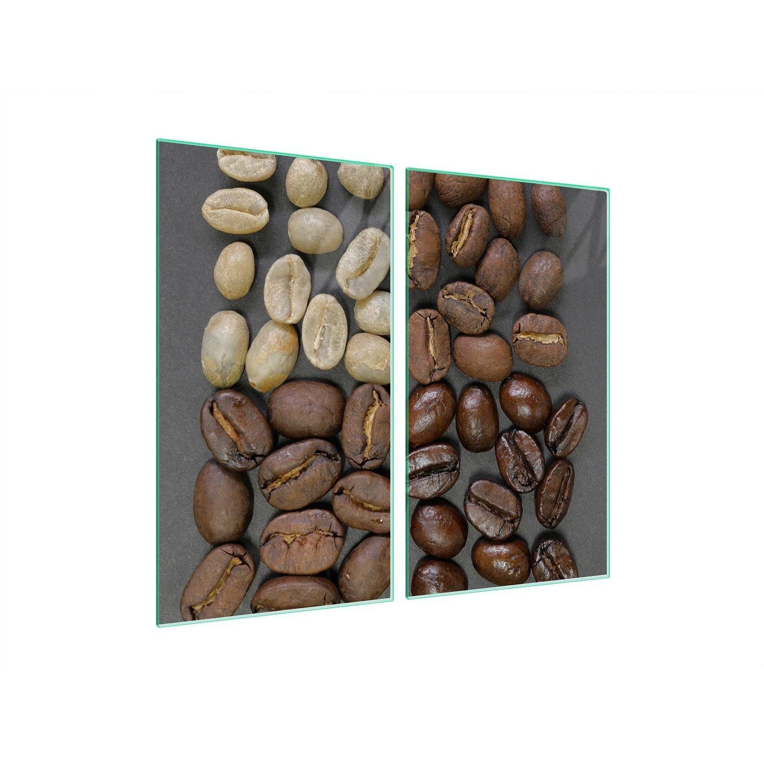 2 (2x30x52, alle Herdabdeckplatte tlg), Decorwelt Ceranfeld Abdeckplatte Schneidebrett Gasherde Abdeckung für Kaffee, excl. Herdarten Herd-Abdeckplatte