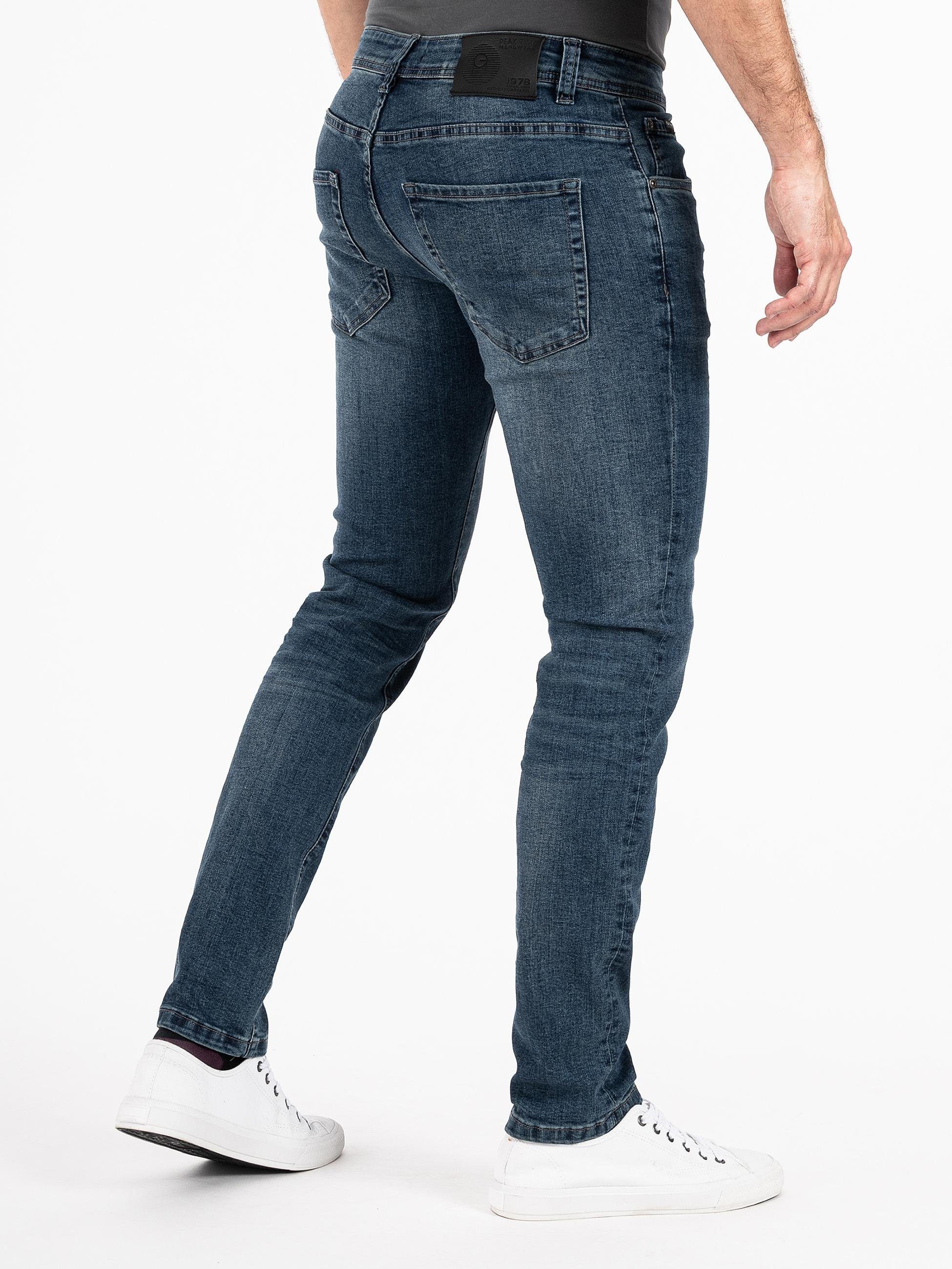 PEAK TIME Slim-fit-Jeans Mailand Jeans Herren hohem Stretch-Anteil mit super blau