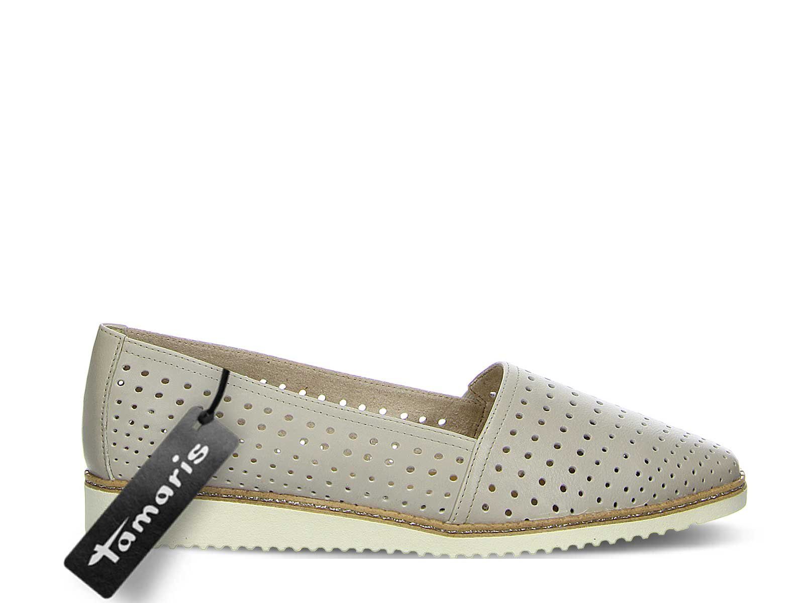 Mocassins Femme Tamaris - Cuir - Semelle Plate - Confort Touchit - Design Élégant Avec Boucle