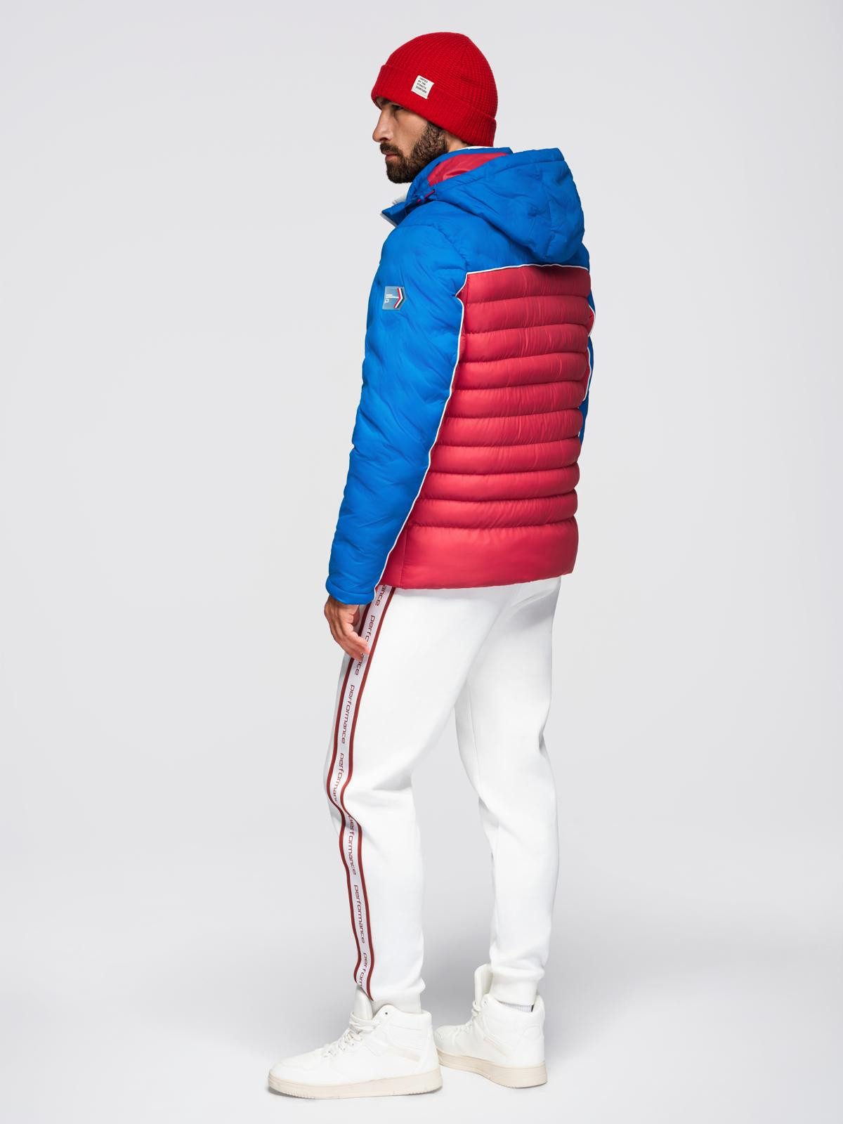 OMBRE Steppjacke Gesteppte Herrenjacke mit abnehmbarer Kapuze