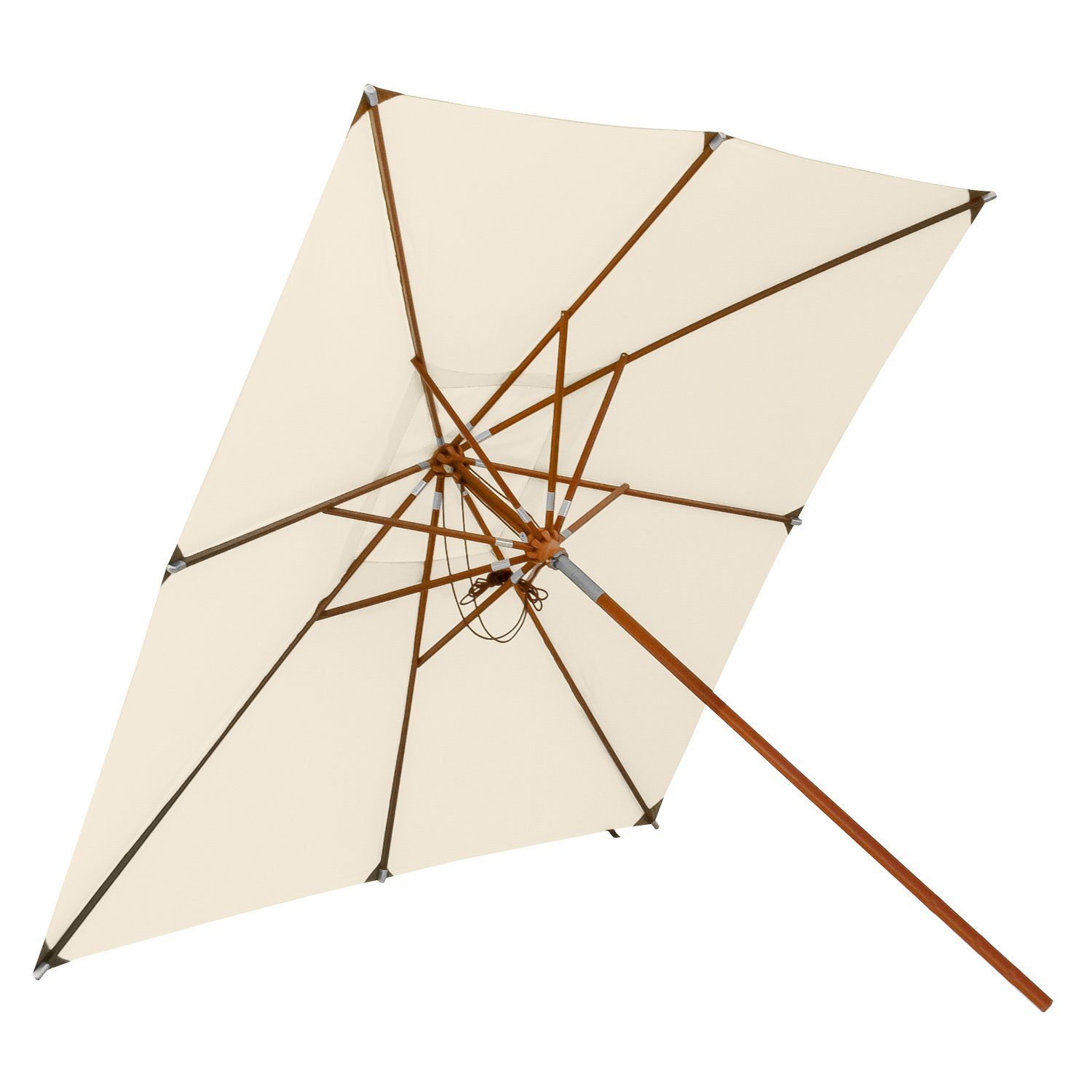 anndora-sonnenschirm Sonnenschirm quadratisch mit Dreh Kipp Mechanismus, LxB: 300,00x300,00 cm, wasserabweisende Oberflächenbeschichtung