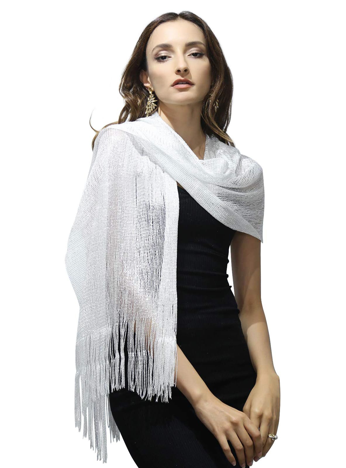 Bextsrack Modeschal Damen stola für abendkleid schal, für Hochzeiten, Partys, Brautjungfern, Abschlussball Schal