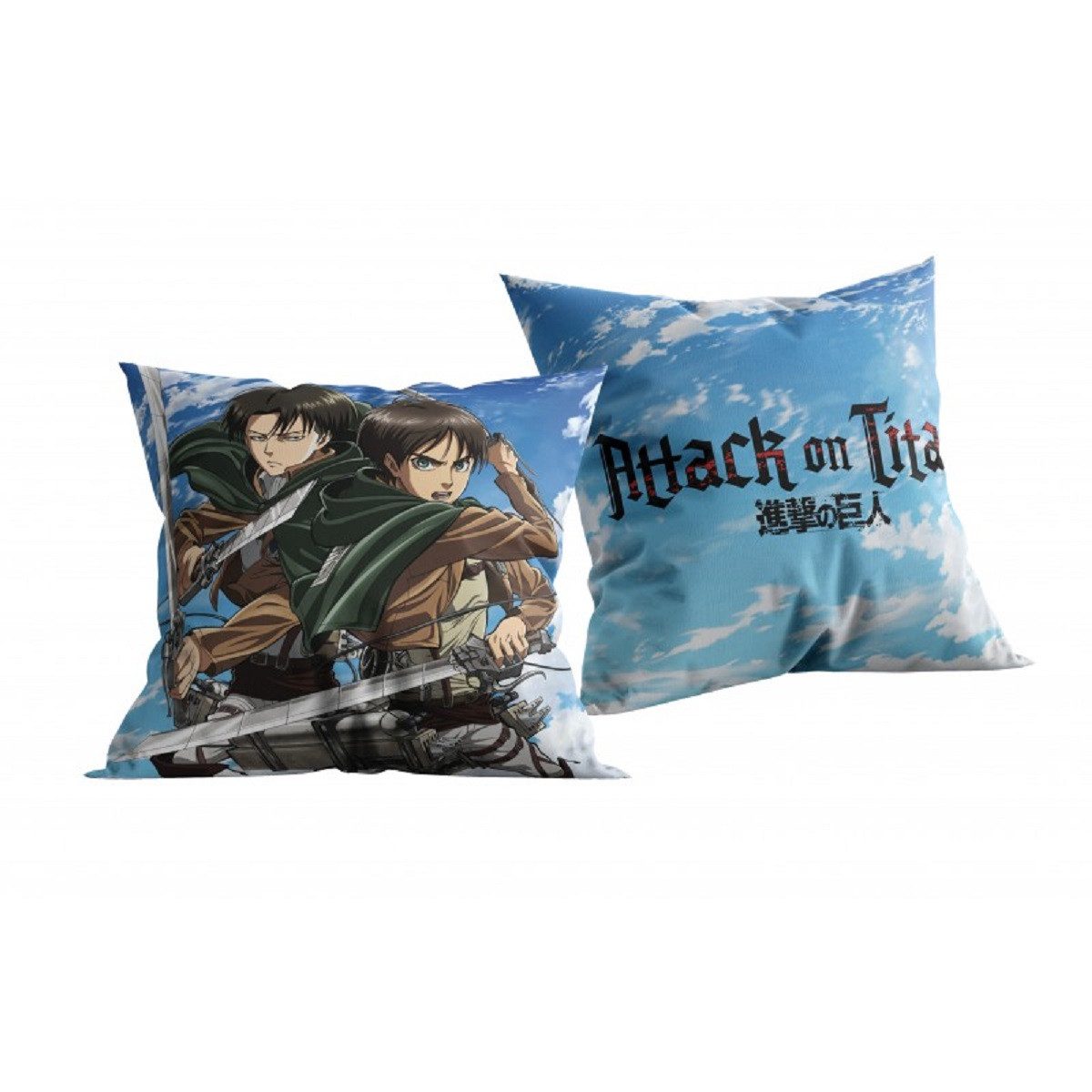 Attack on Titan Dekokissen - Kuschelkissen (1 Stk) 40 x 40 cm aus Polyester