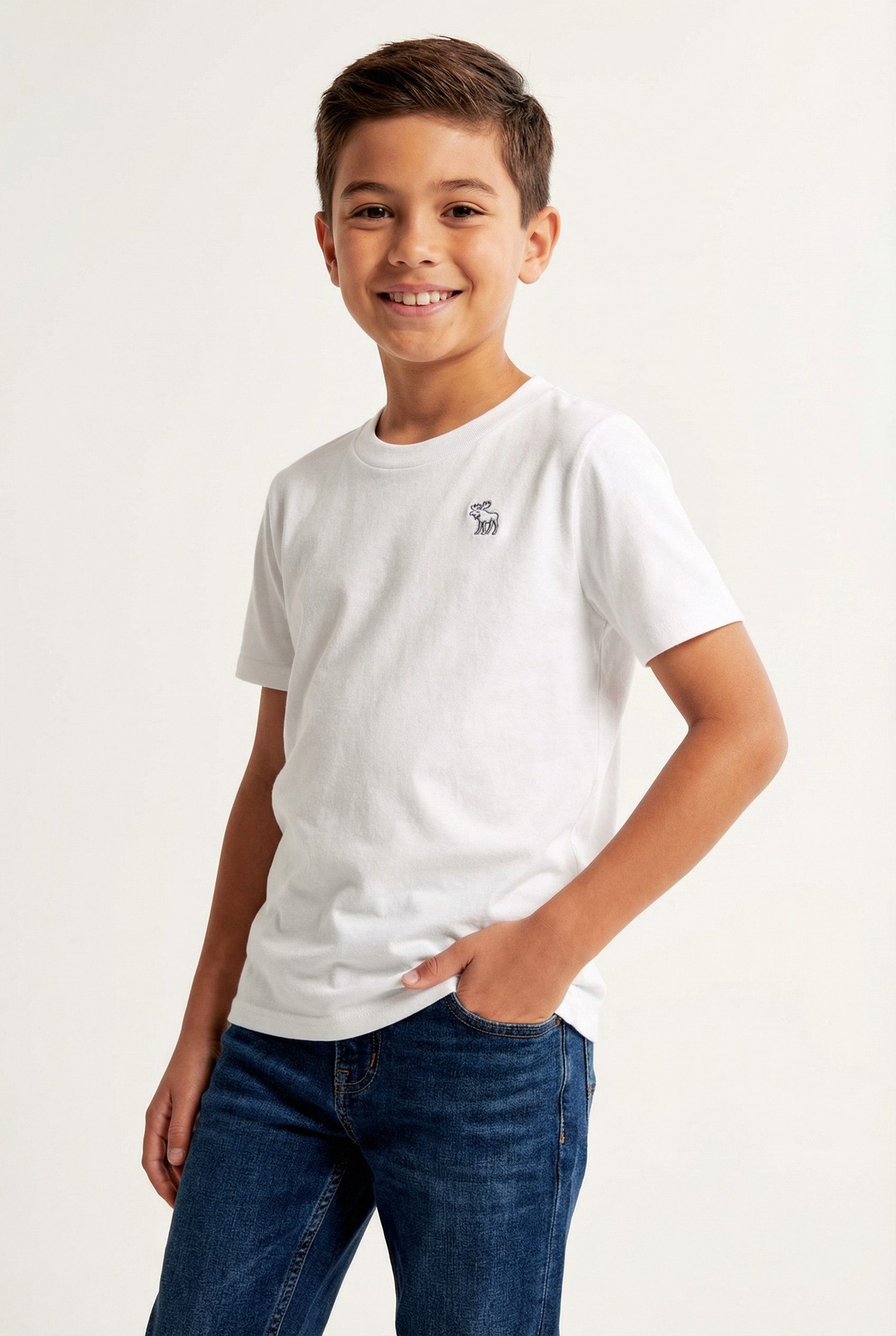 Abercrombie Kids T-Shirt AFBSHORT SLEEVE ESSENTIA mit Logo-Stickerei, for boys