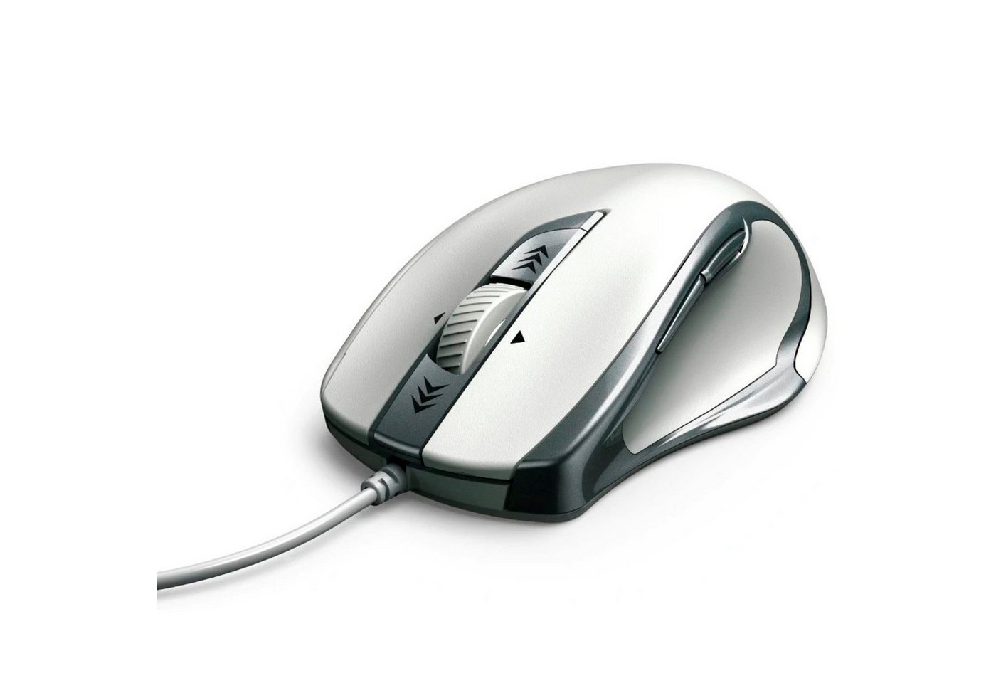 Hama PC Maus Torino 6-Tasten Mouse Ergonomisch Weiß Mäuse (kabelgebunden, Office Computer Daumen-Tasten Rechtshänder Programierbar)