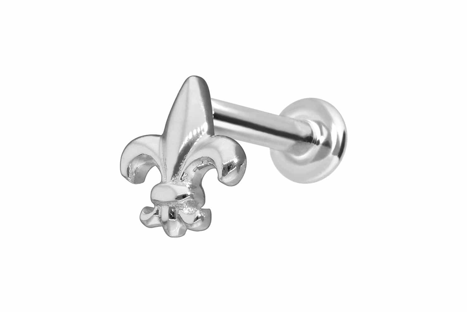 Piercing-Set 14 Karat Gold Labret mit Push Fit LILIE