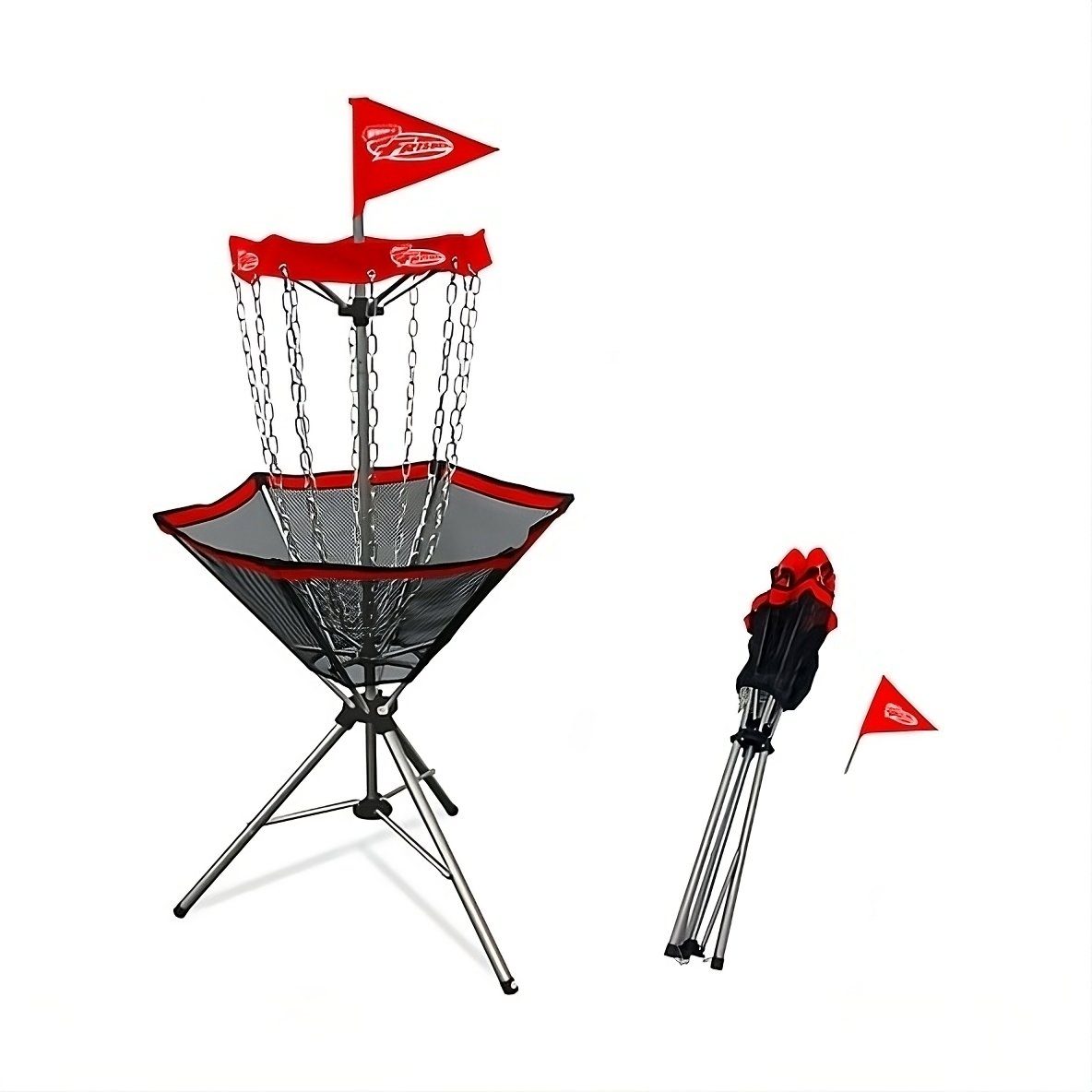 boho living® Wurfscheibe Disc-Golf Pop-up-Golf Frisbee Golf Set, inkl. 6 Frisbees in zwei Farben
