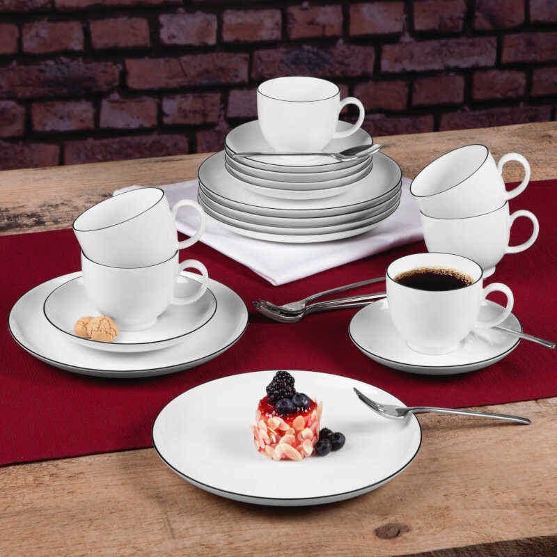 Seltmann Weiden Kaffeeservice Geschirr-Set, Service Marie-Luise, Advent,  Weihnachten (18-tlg), 6 Personen, Porzellan, Made in Germany, 18 Teile, für 6  Personen, Hersteller-Artikelnummer