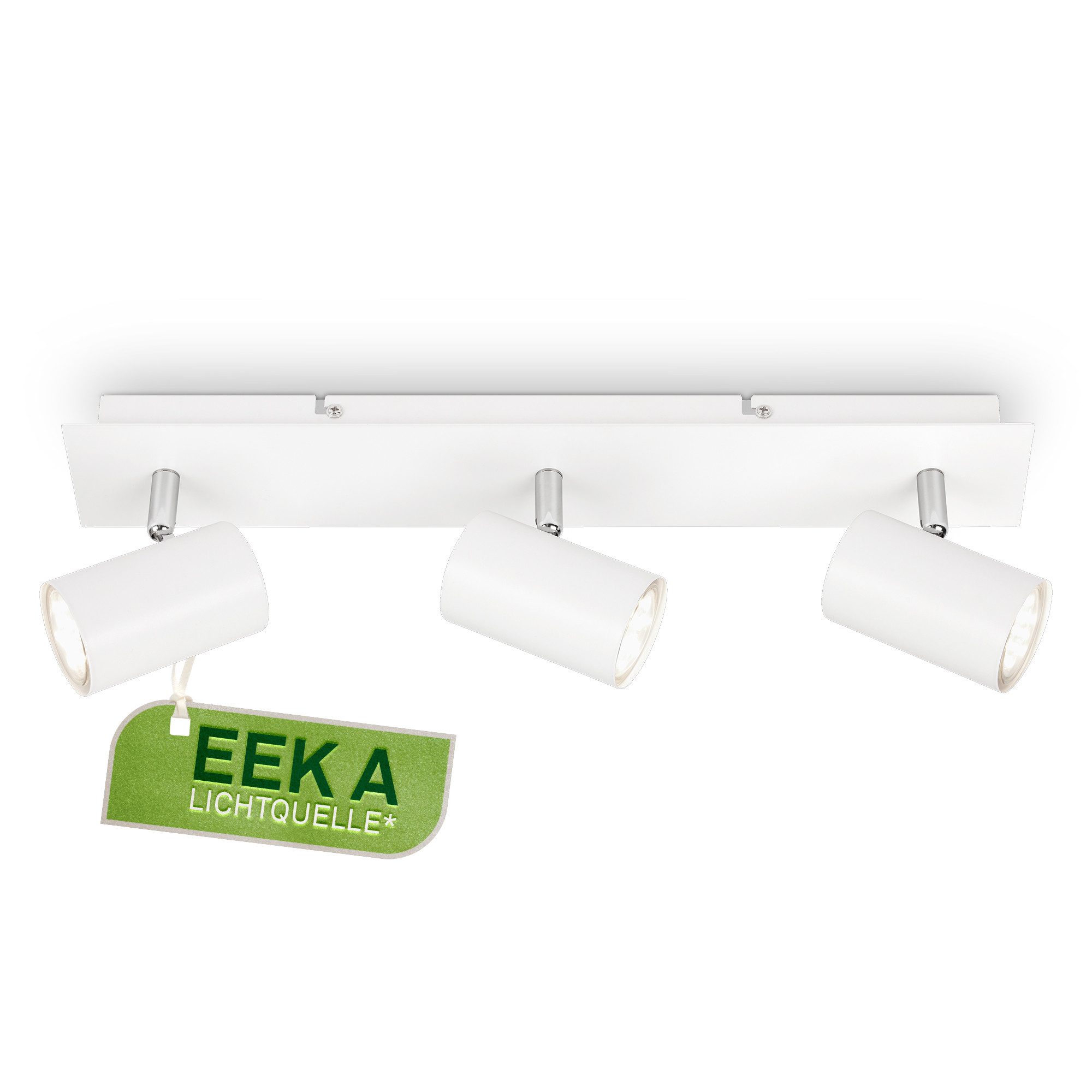 Briloner Leuchten Deckenspot LED Wandlampe Innen Wohnzimmer GU10, Energieeffizient inkl. Leuchtmittel, ohne Leuchtmittel, 2700K - Extra - Warmweiß, Wandlampe, 12x8x12,3cm, Schwarz, max.40W, GU10, Innen, Wohnzimmer