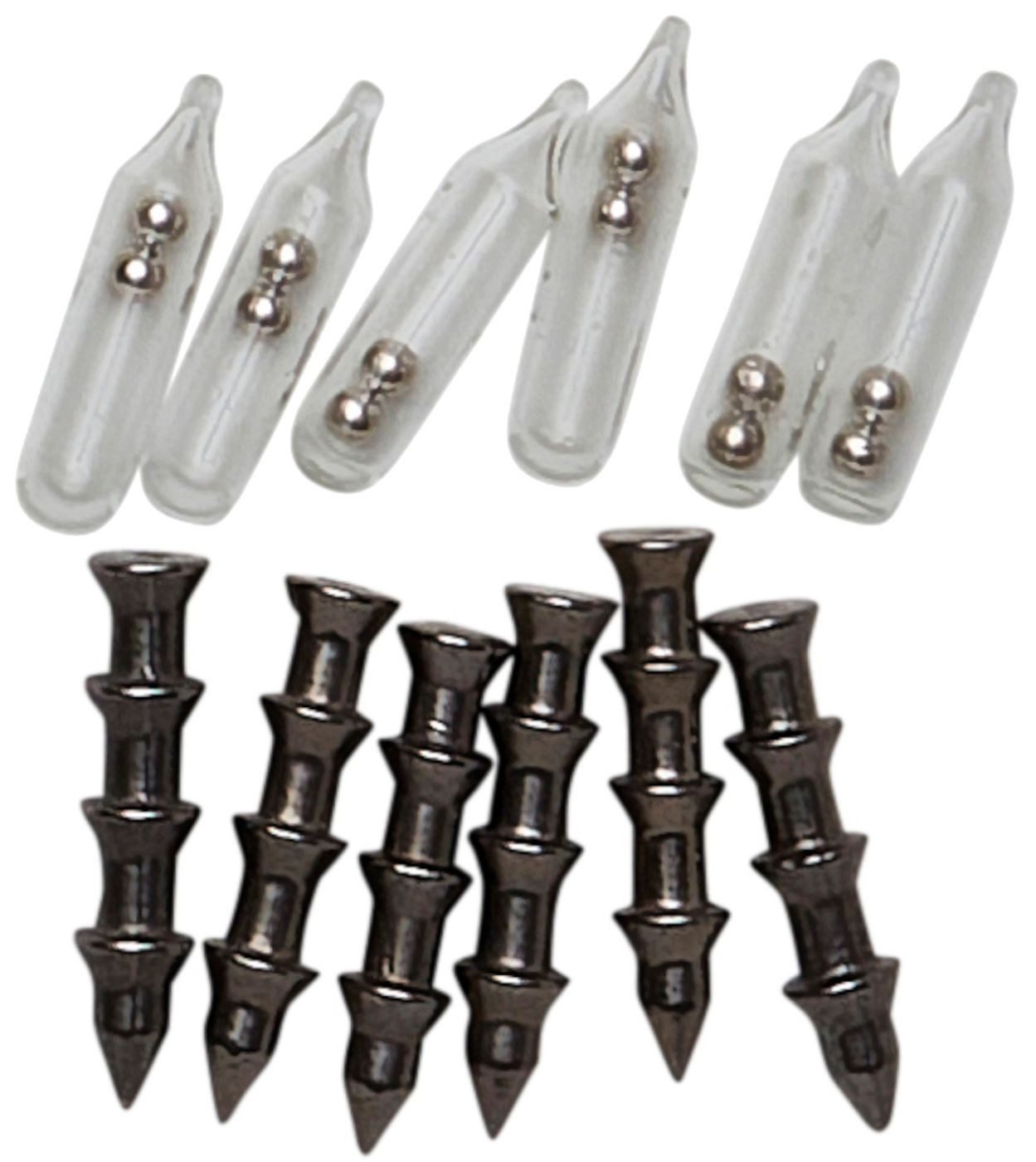 Kunstköder Savage Gear Rattle & Spike Kit - 6 Rasseln & Spikes für Gummifische