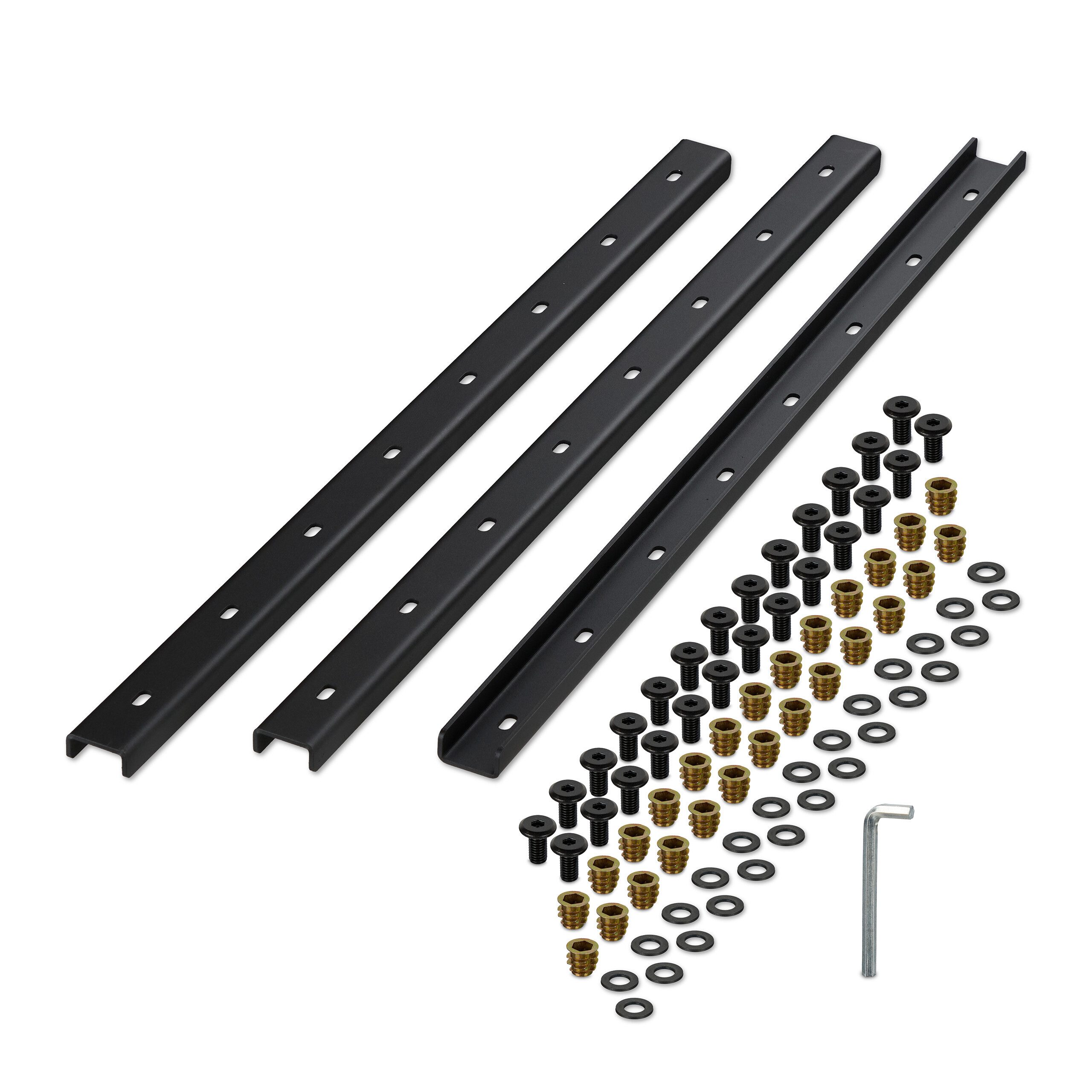 relaxdays Möbelleiste Gratleiste 3er Set U-Form, (3-St), 80 cm