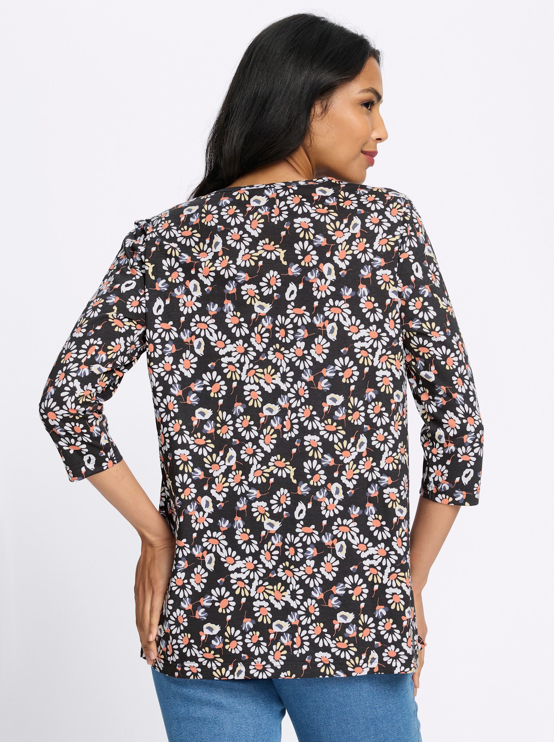 Sieh an! T-Shirt Longshirt 3/4-Arm günstig online kaufen