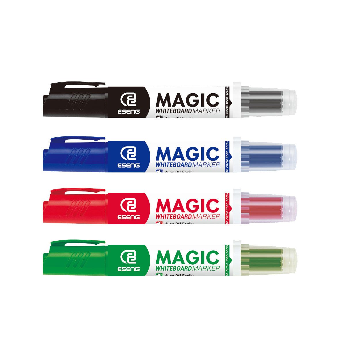 Office Marshal Whiteboard-Marker Set – Trocken Abwischbar, Rundspitze – Gemischte Farben