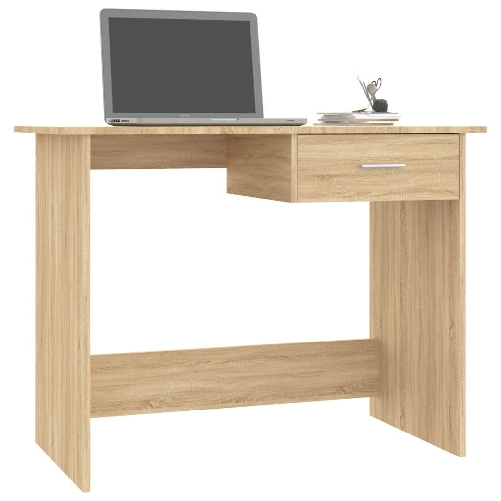 Schreibtisch Holzwerkstoff Sonoma-Eiche 100x50x76 furnicato cm