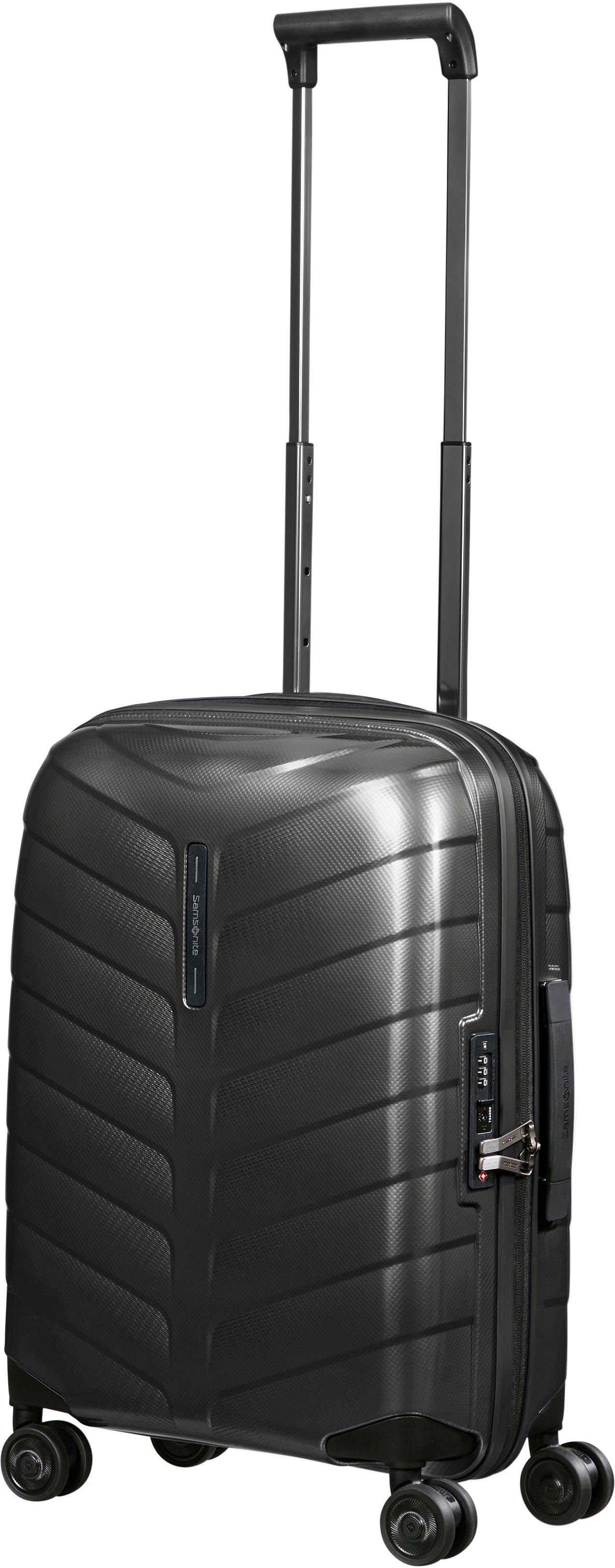 Samsonite Hartschalen-Trolley ATTRIX, verschiedene Größen und Farben, 4 Rollen, aus Polypropylen, mit Bodenfach, Reißverschlussfach und Tasche