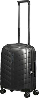 Samsonite Hartschalen-Trolley Attrix, anthracite, 55 cm, 4 Rollen, Handgepäck Reisekoffer Koffer TSA-Zahlenschloss Volumenerweiterung