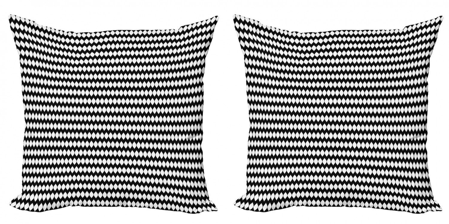 Kissenbezüge Modern Accent Nervös Abstrakt ovale (2 Doppelseitiger Einfache Abakuhaus Stück), Digitaldruck, Formen