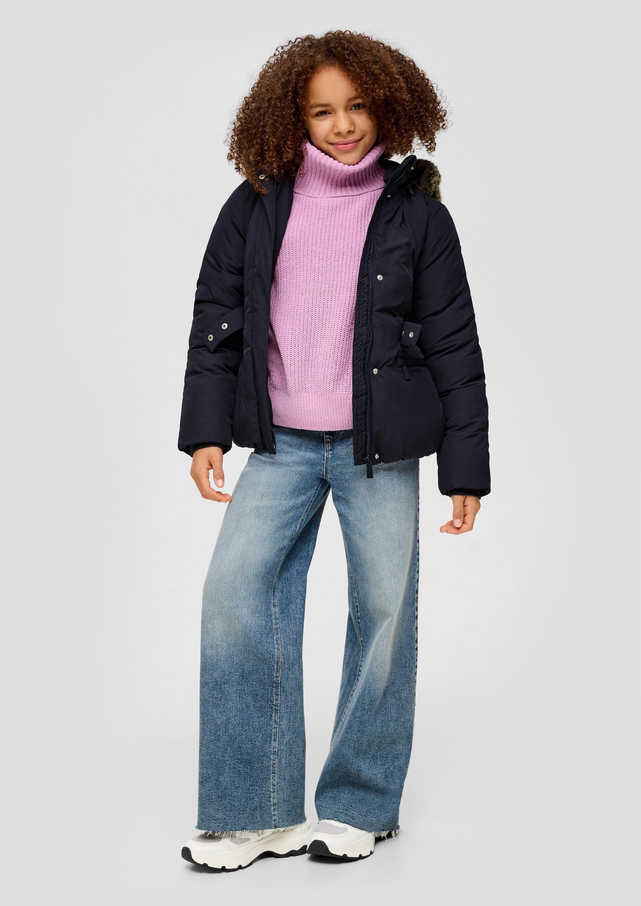 s.Oliver Winterjacke Outdoor-Jacke Wattierte Jacke mit Fleece-Futter