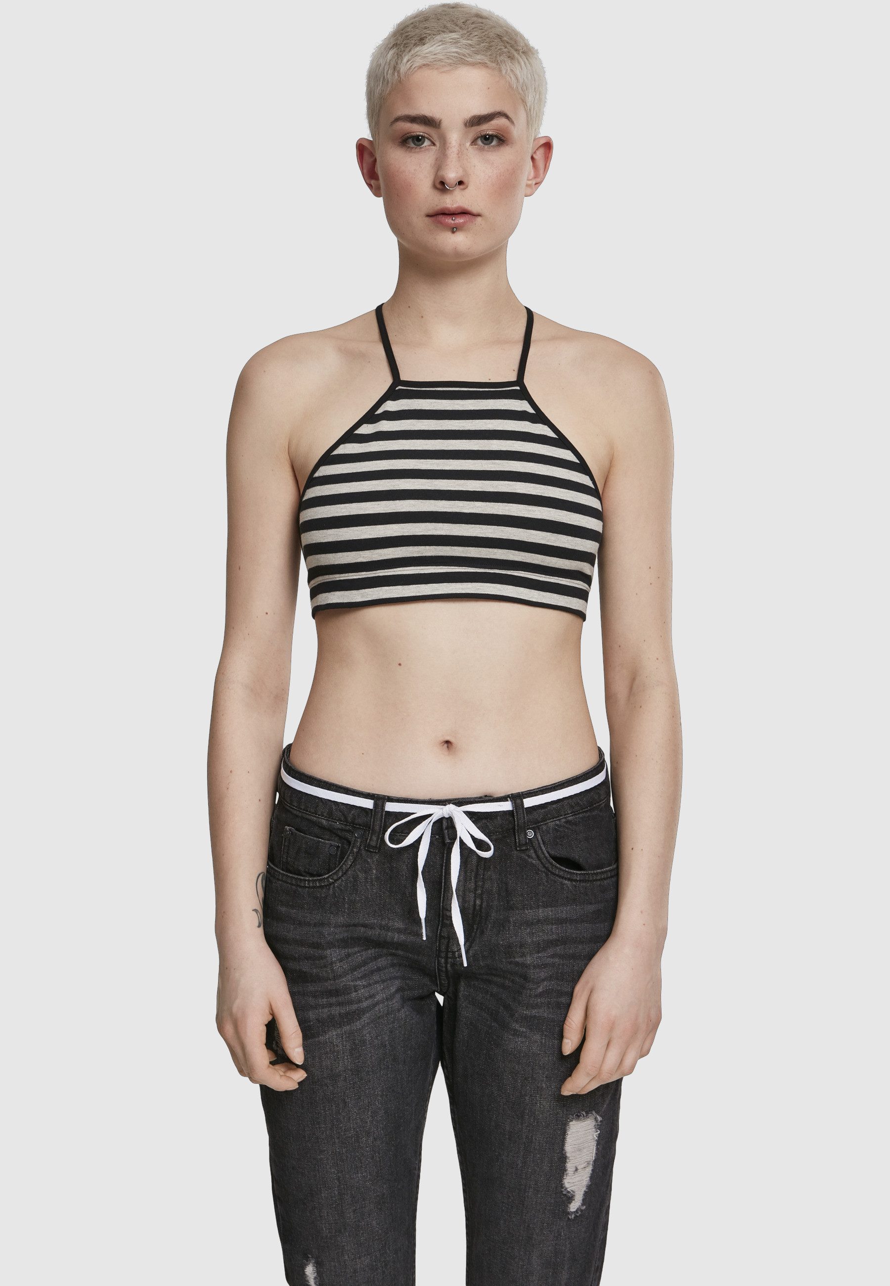 URBAN CLASSICS Tanktop Urban Classics Damen Ladies Triangle Top (1-tlg)