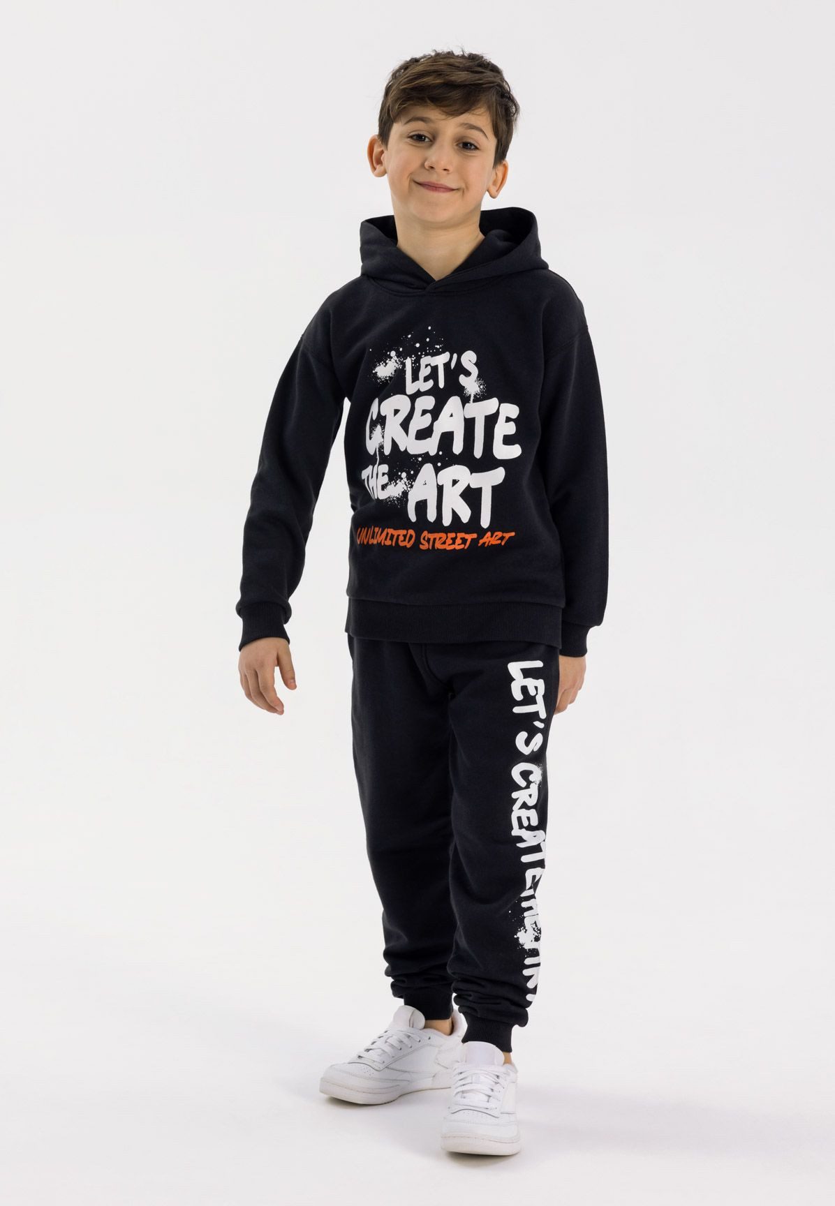 MINOTI Jogginganzug Trainingsanzug mit Kapuzensweatshirt (3y-14y) günstig online kaufen