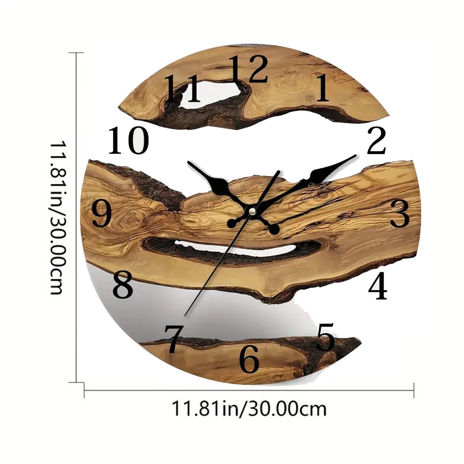 RWEUOQ Wanduhr Glasuhr 30 cm Uhr günstig online kaufen