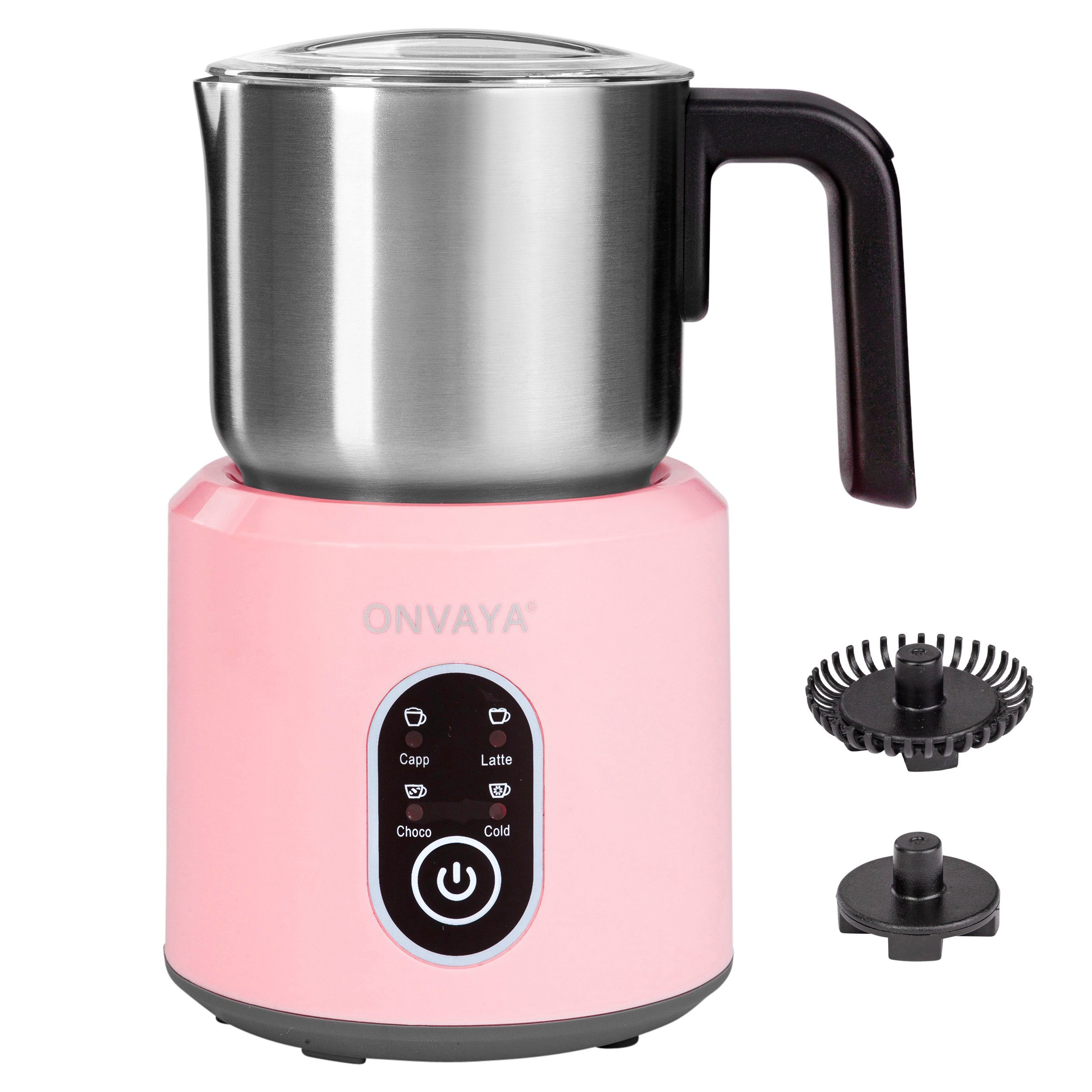 ONVAYA Milchaufschäumer Elektrischer Milchaufschäumer, automatisch für Milchschaum, Schoko