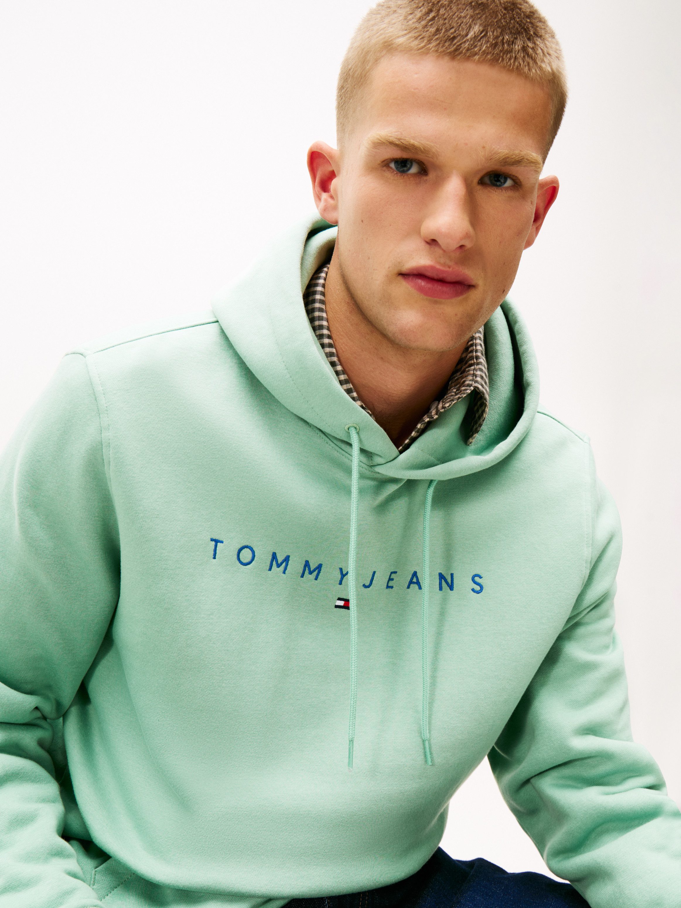 Tommy Jeans Hoodie TJM REG LINEAR LOGO HOODIE EXT mit Logo-Stickerei günstig online kaufen